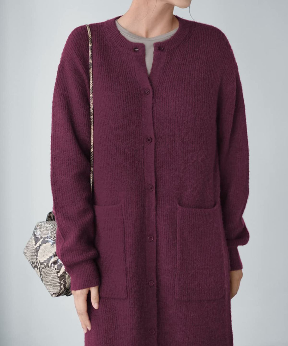 着用イメージ 165cm ワイン