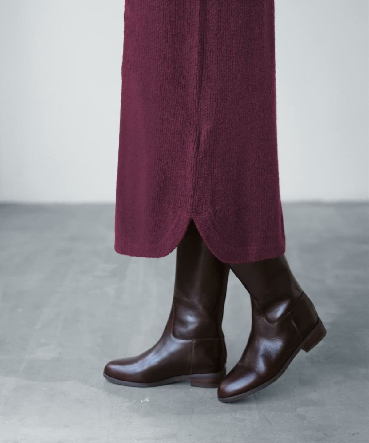 着用イメージ 165cm ワイン