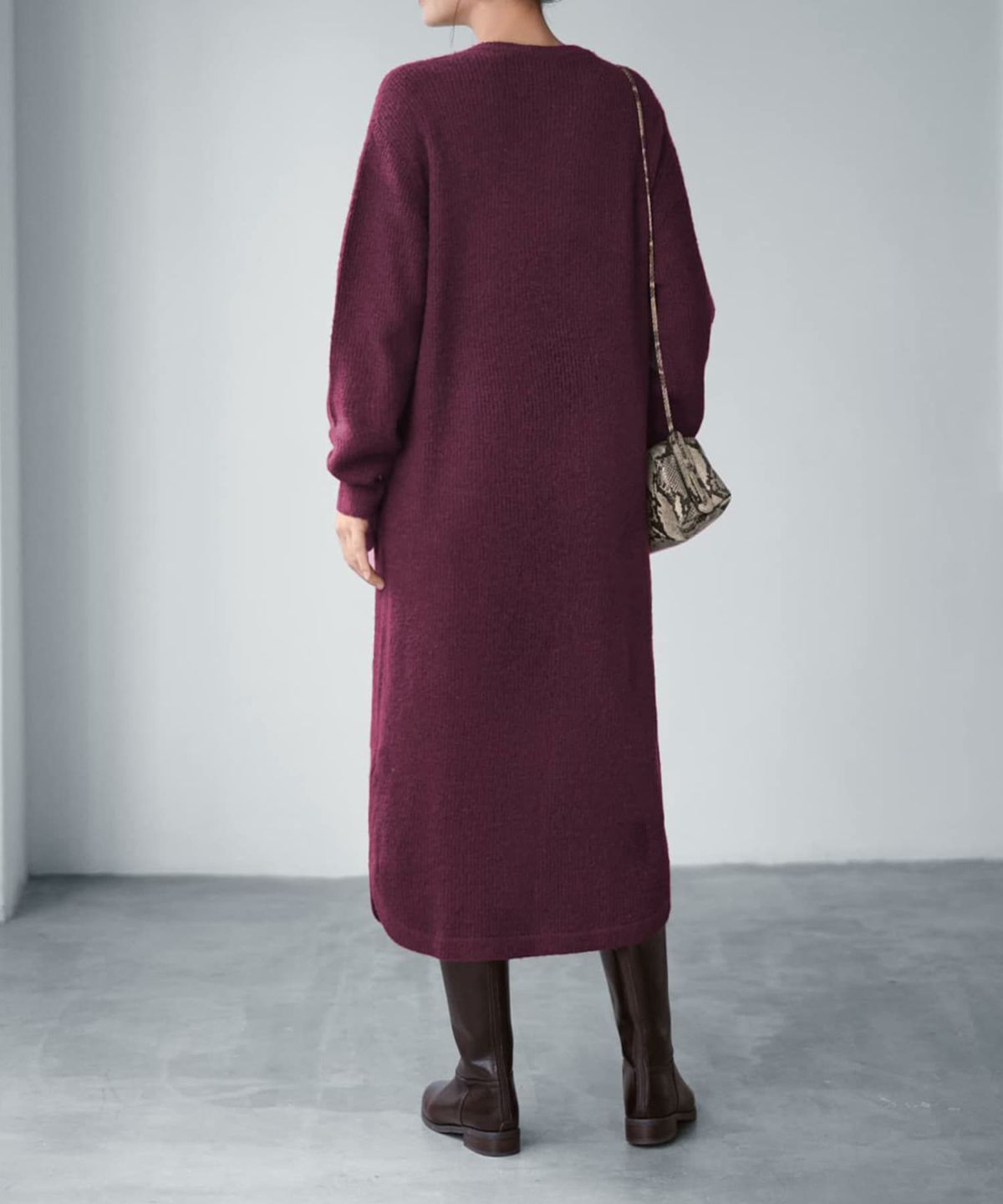 着用イメージ 165cm ワイン