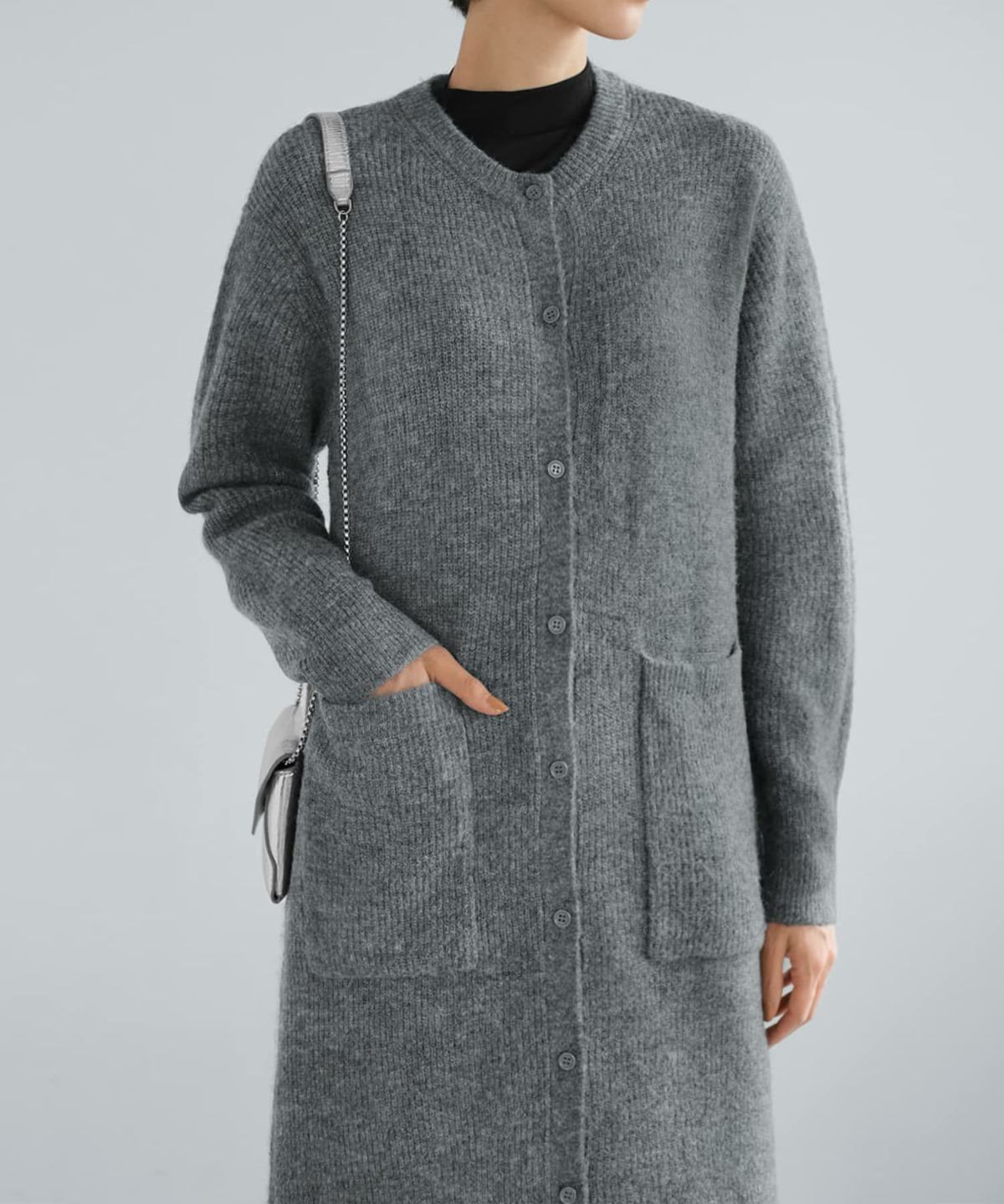 着用イメージ 168cm ダークグレー