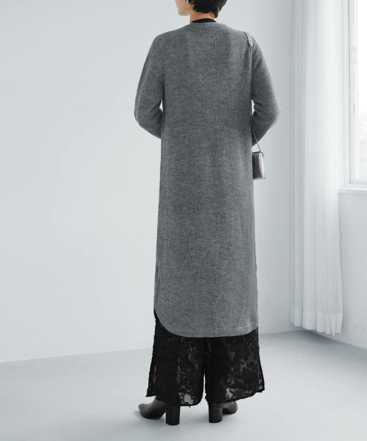 着用イメージ 168cm ダークグレー