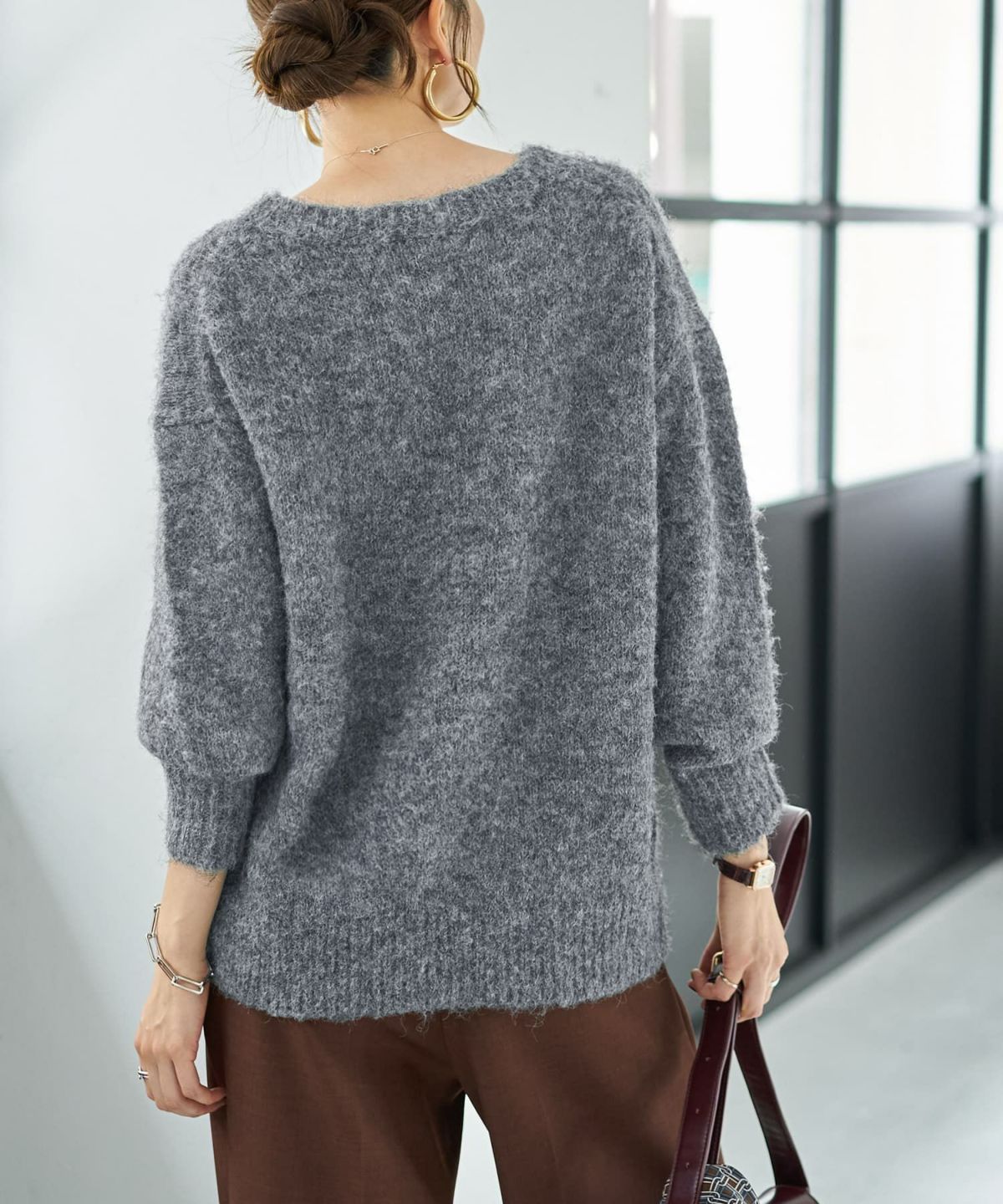 着用イメージ 166cm グレーミックス