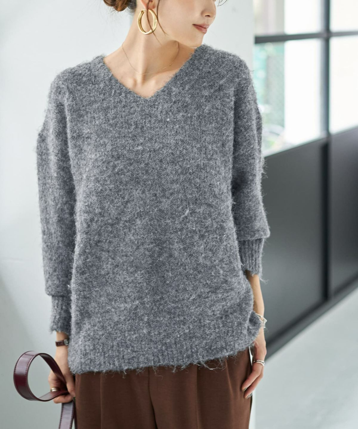 着用イメージ 166cm グレーミックス