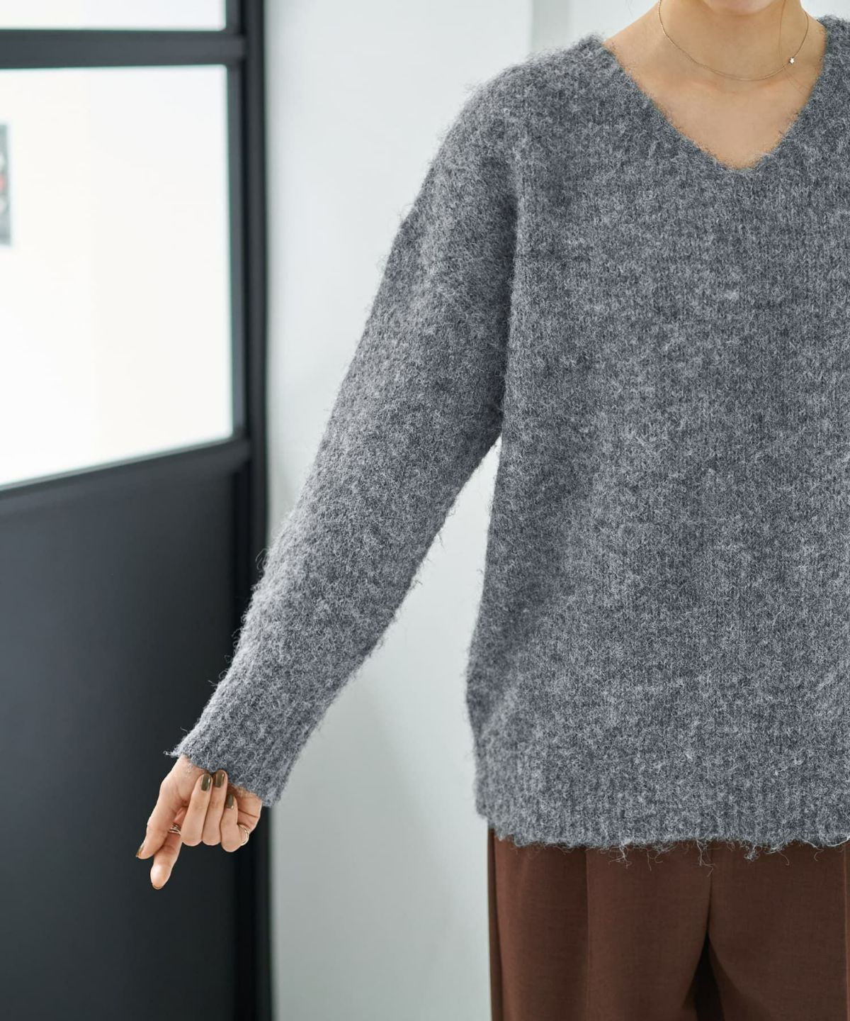 着用イメージ 166cm グレーミックス