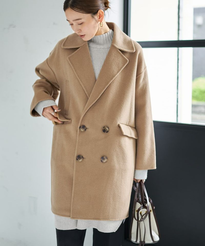 LUXE】ミドル丈リバーPコート | おしゃれな大人レディース