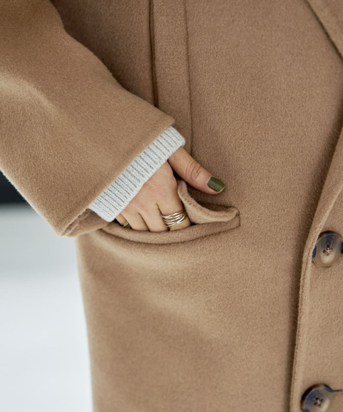 着用イメージ 166cm キャメル