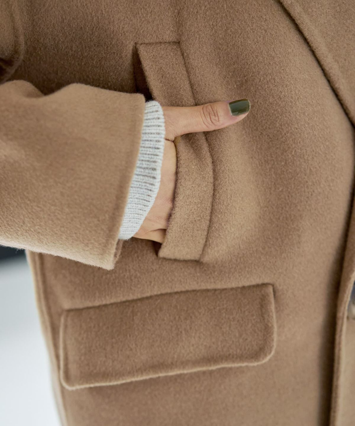 着用イメージ 166cm キャメル