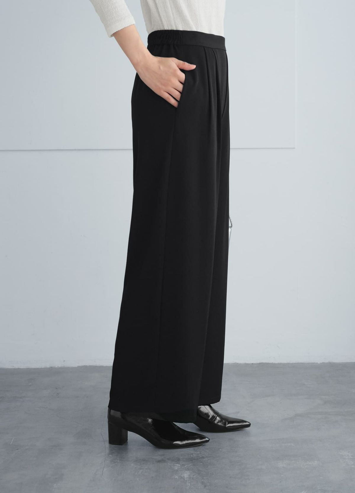 着用イメージ 165cm 着用サイズ S-02 ブラック