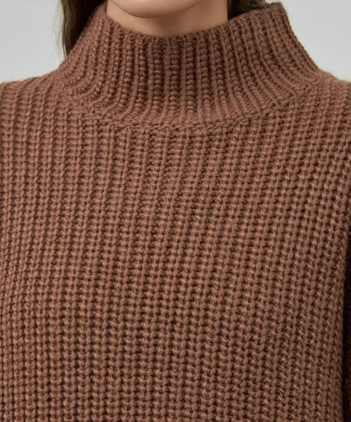 着用イメージ 173cm ダークキャメル