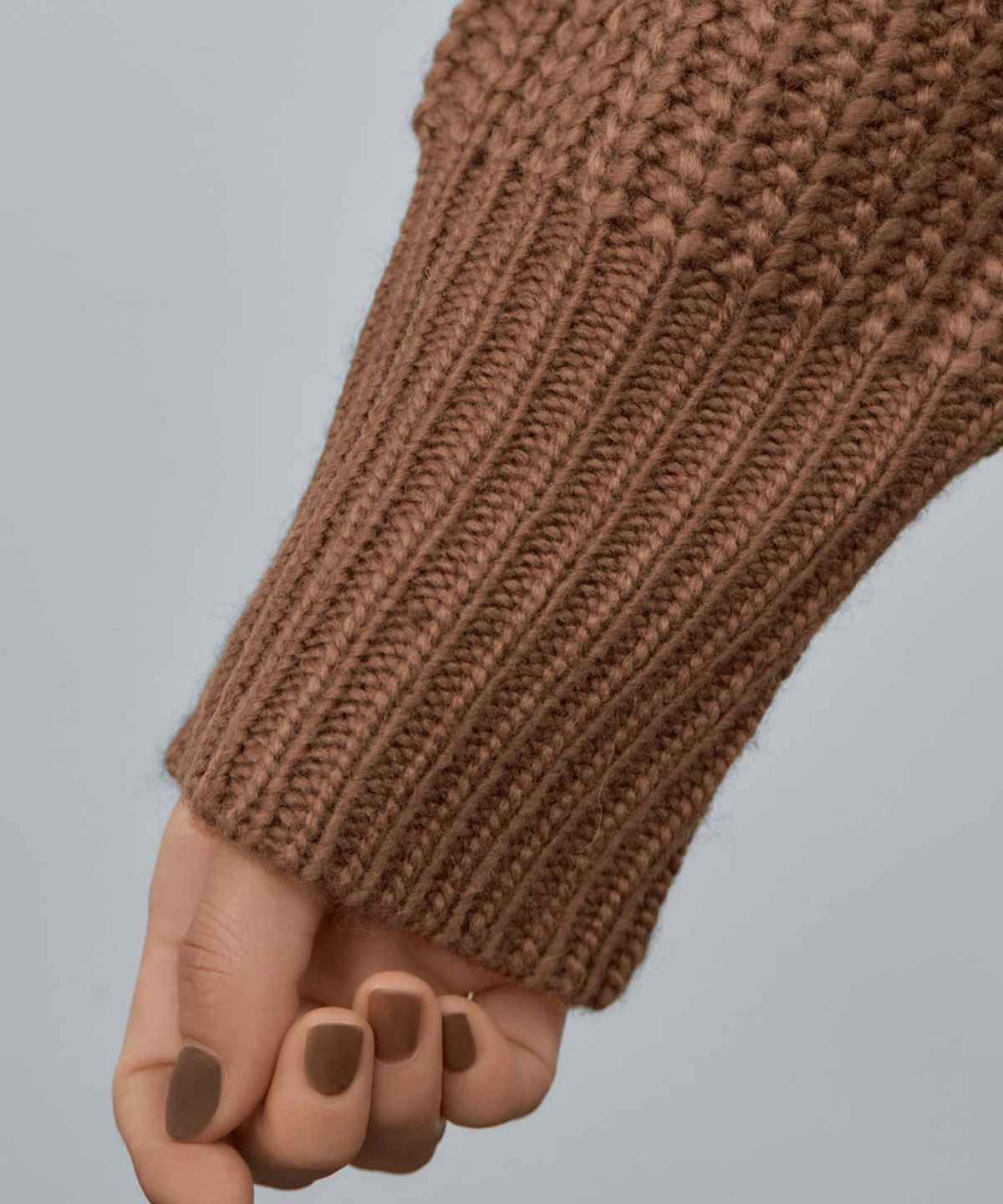 着用イメージ 173cm ダークキャメル