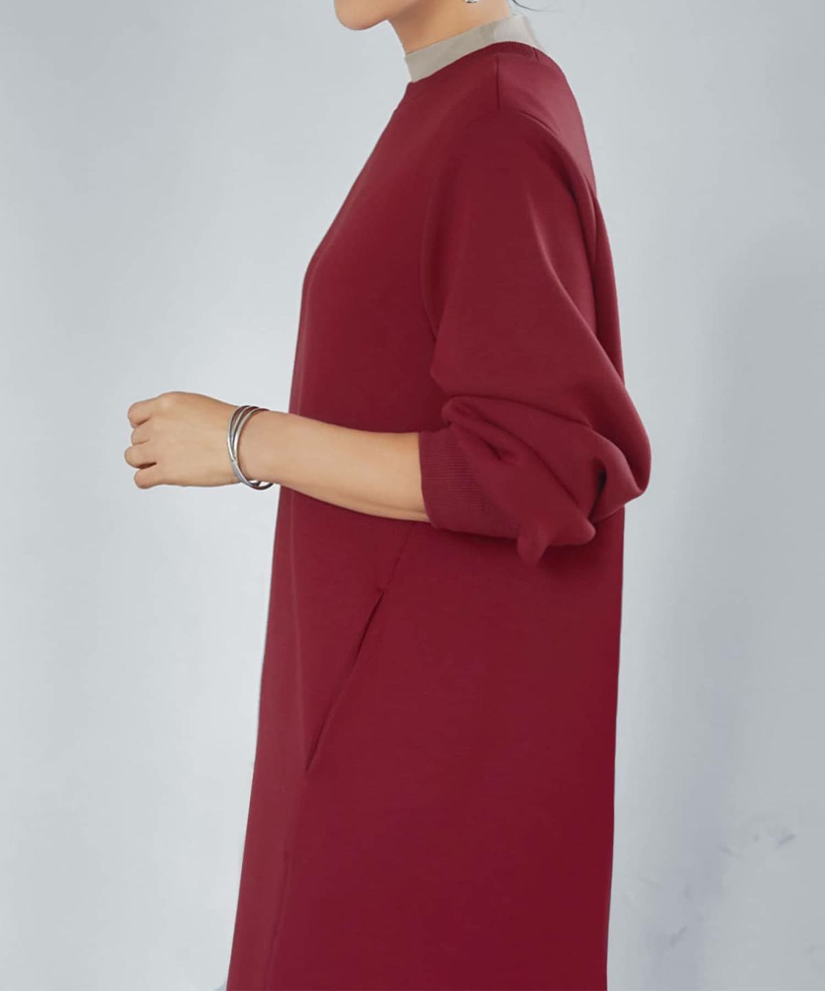 着用イメージ 166cm 02サイズ ボルドー