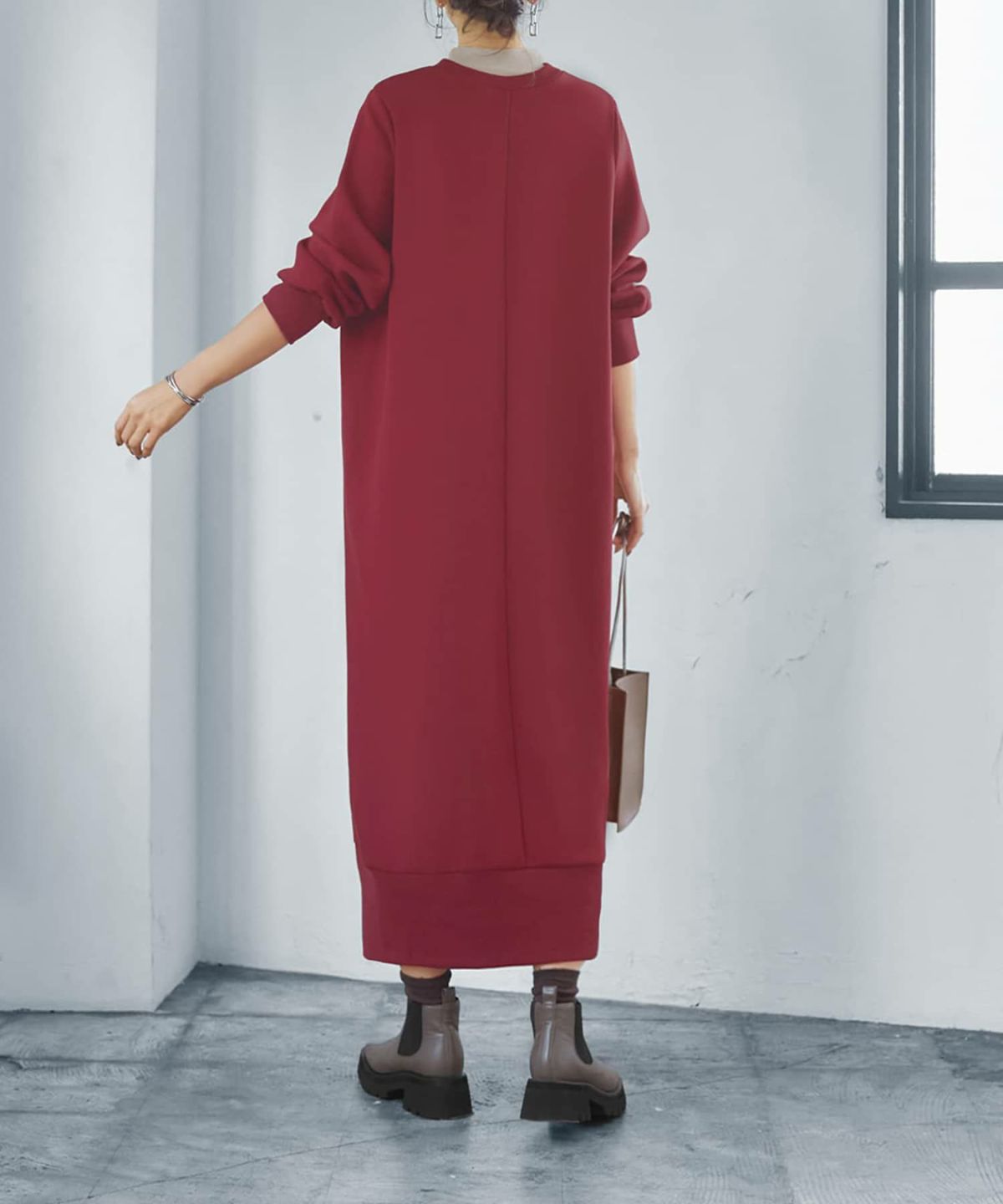 着用イメージ 166cm 02サイズ ボルドー