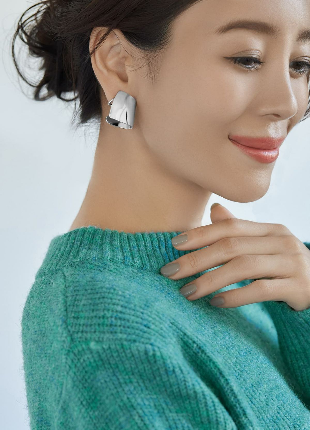 着用イメージ 166cm シルバー