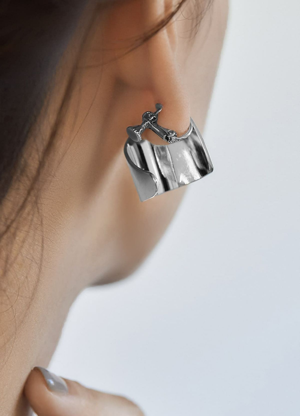 着用イメージ 166cm シルバー