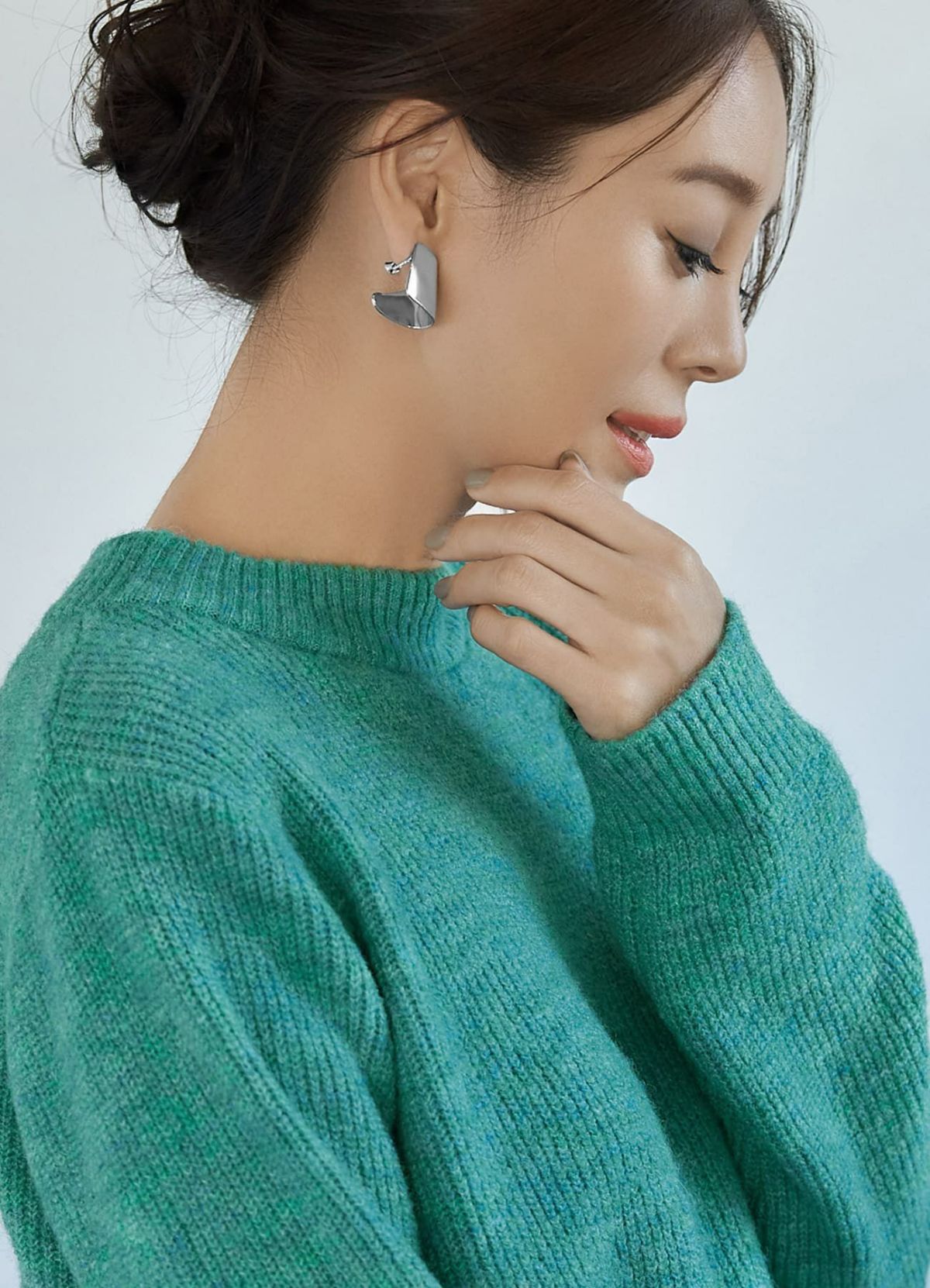 着用イメージ 166cm シルバー