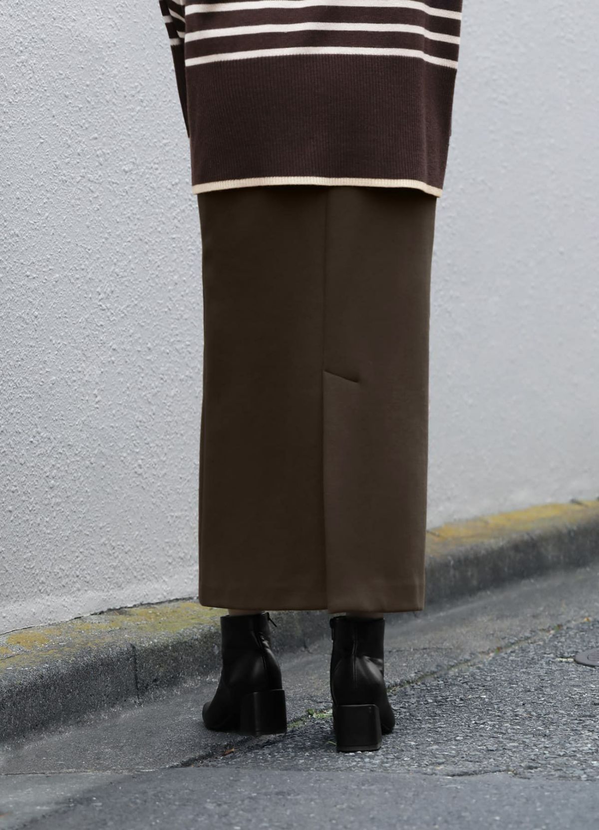 着用イメージ 157cm 着用サイズ XS オリーブブラウン