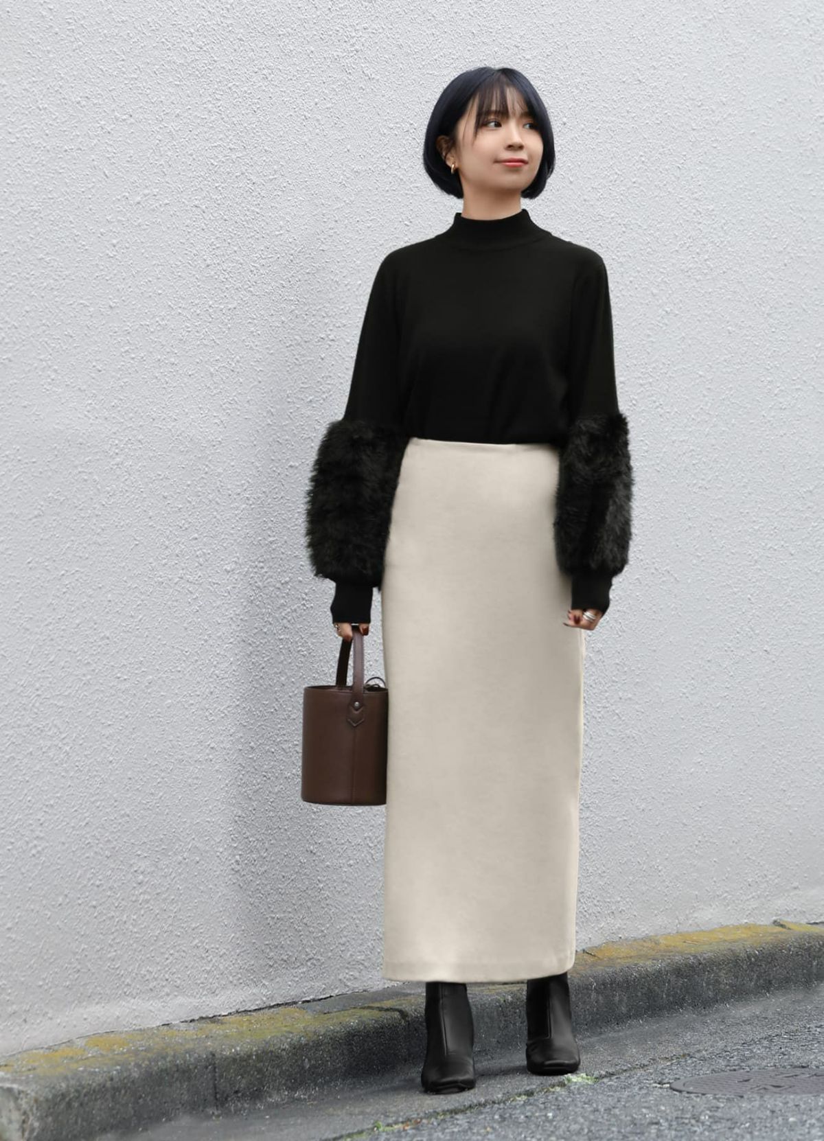 着用イメージ 157cm 着用サイズ XS エクリュ