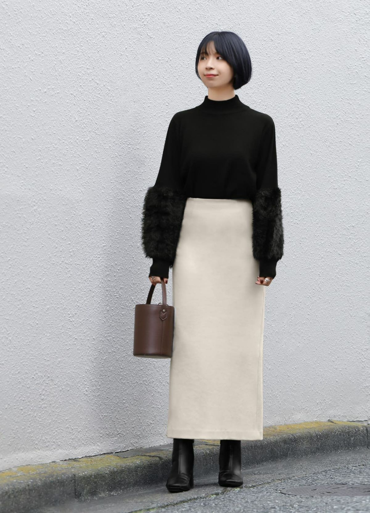 着用イメージ 157cm 着用サイズ XS エクリュ