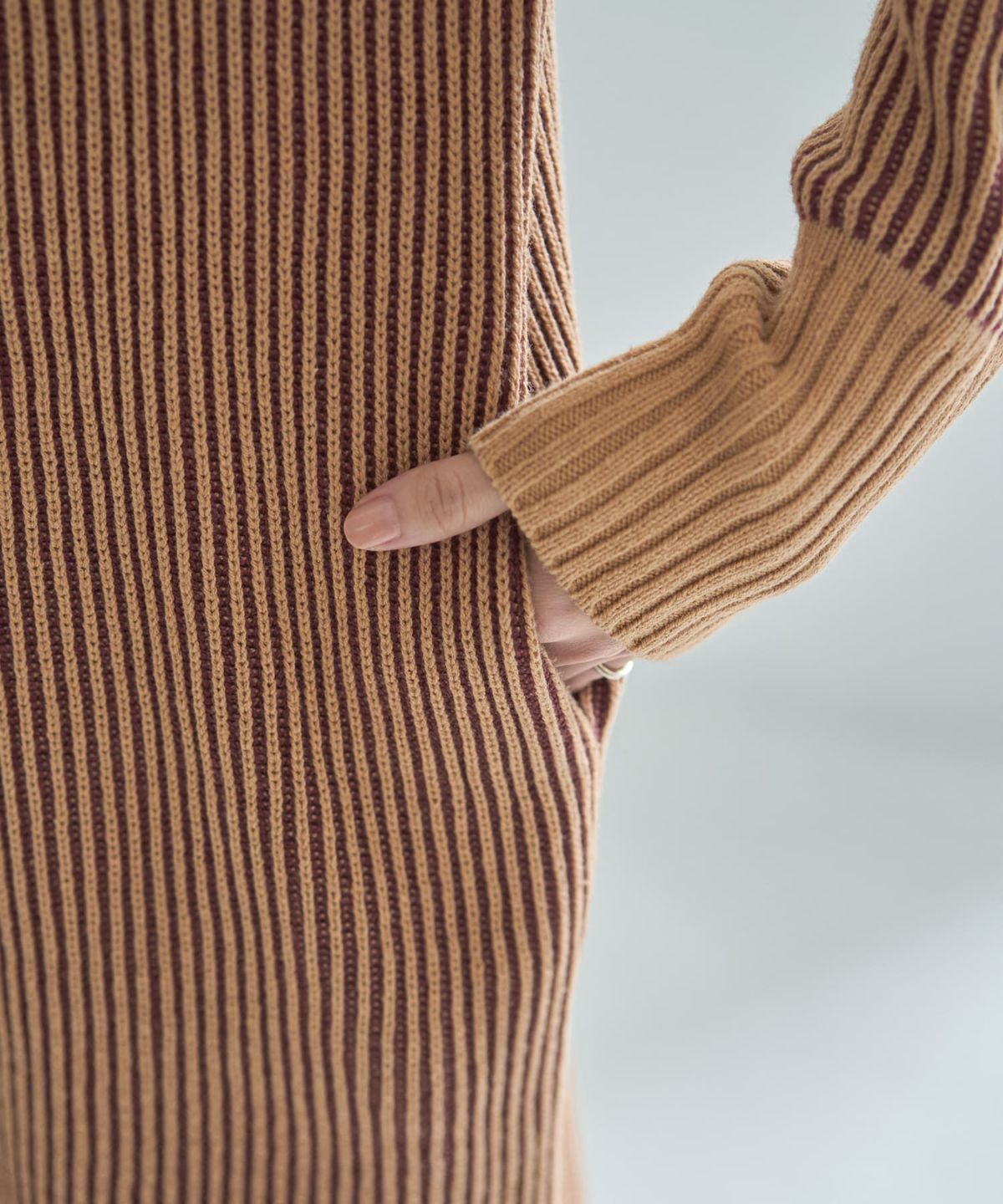 着用イメージ 166cm ベージュミックス 02サイズ