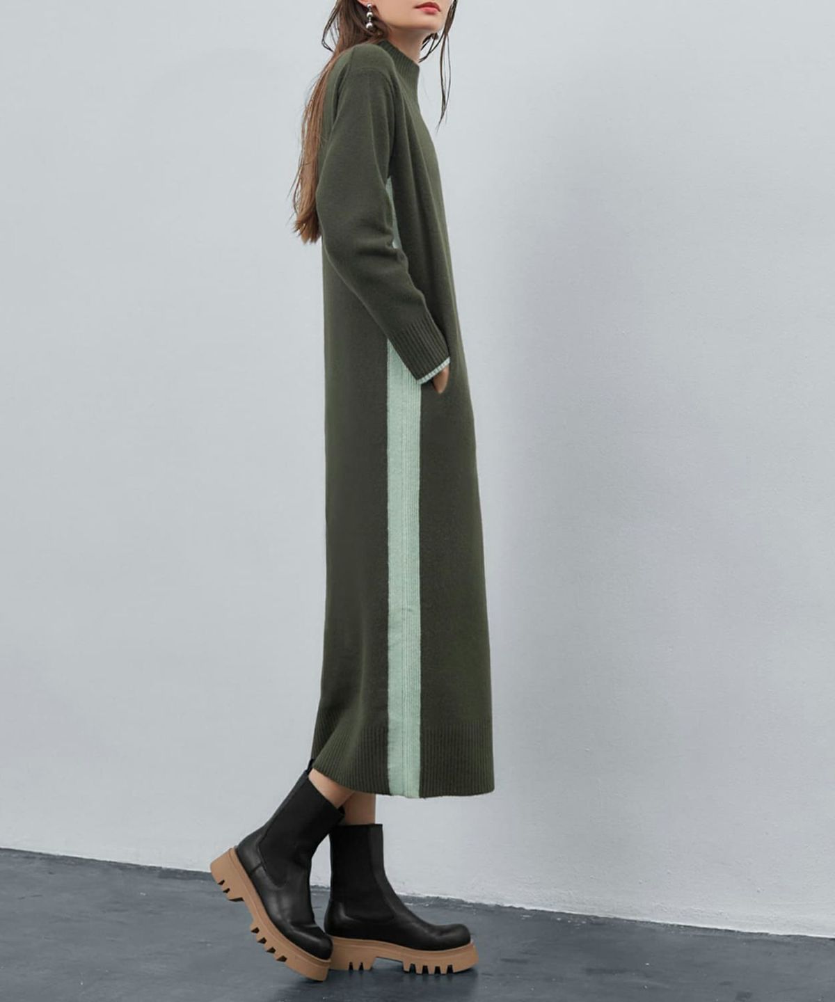 着用イメージ 173cm 着用サイズ 02 カーキ