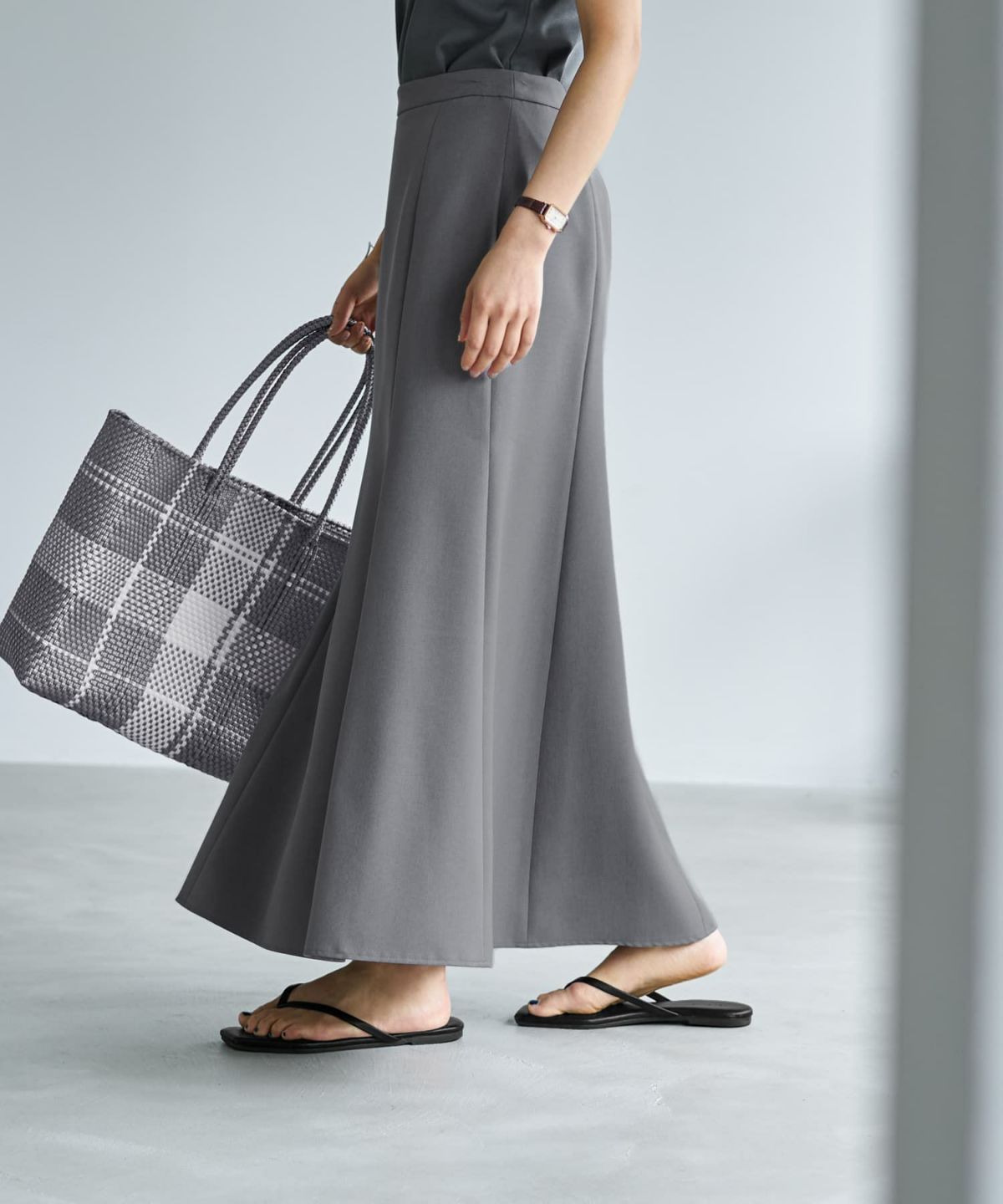 着用イメージ 167cm S-02 グレー