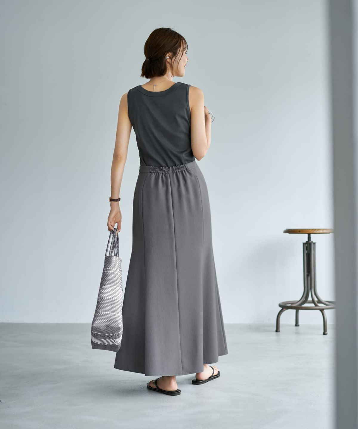 着用イメージ 167cm S-02 グレー