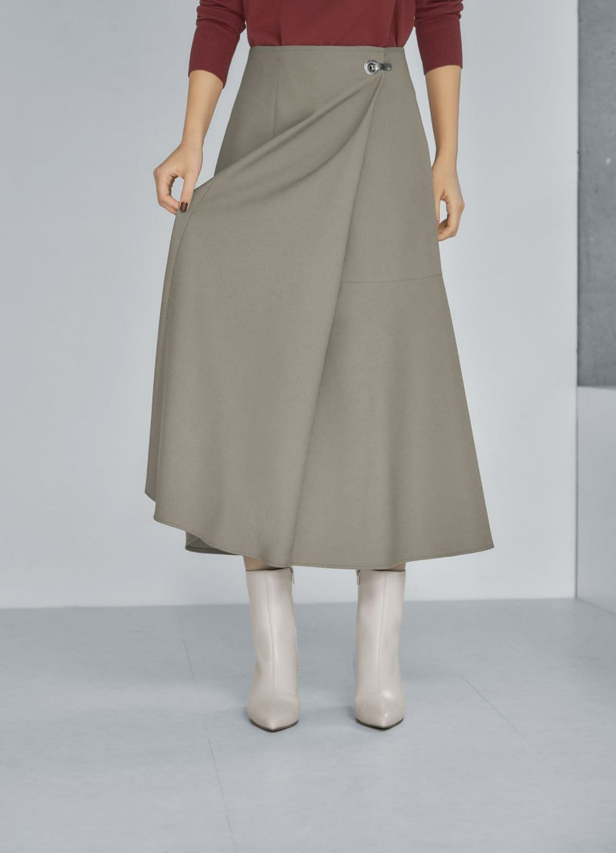 着用イメージ 167cm 着用サイズ 02 グレージュ