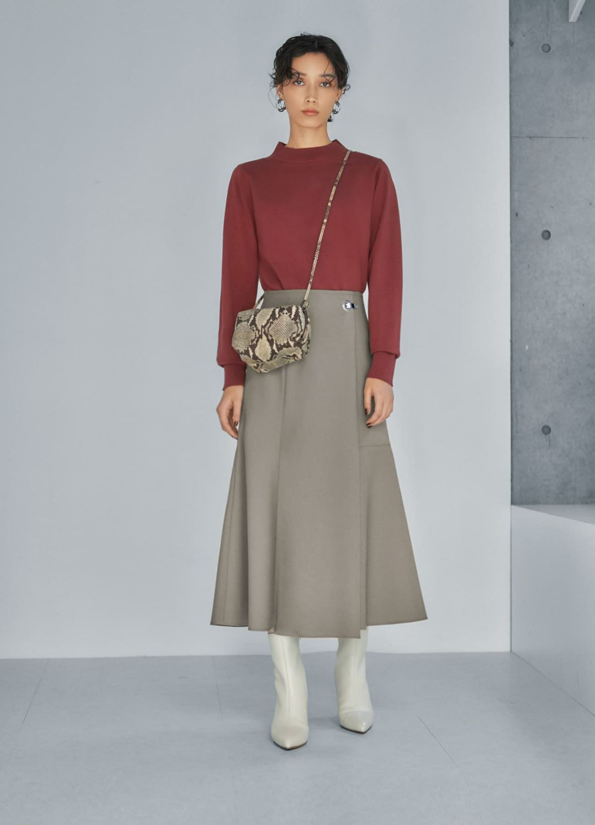 着用イメージ 167cm 着用サイズ 02 グレージュ