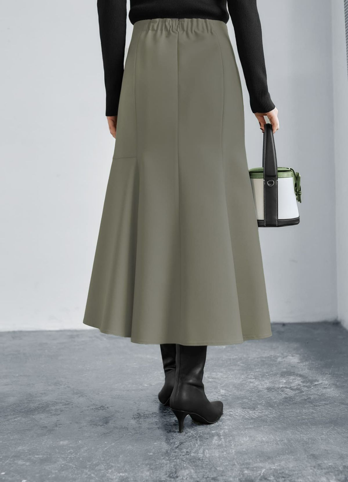 着用イメージ 165cm 着用サイズ 02 オリーブベージュ