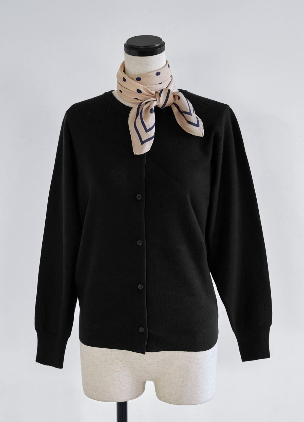 70cm正方形スカーフ／ポルカドット