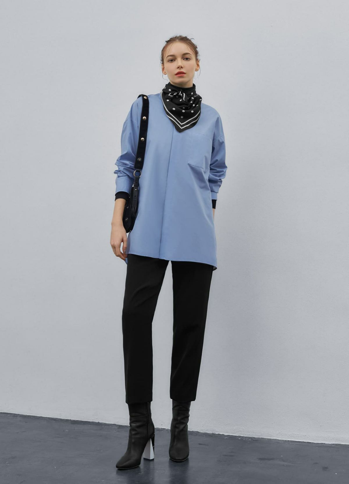 着用イメージ 173cm ブラック