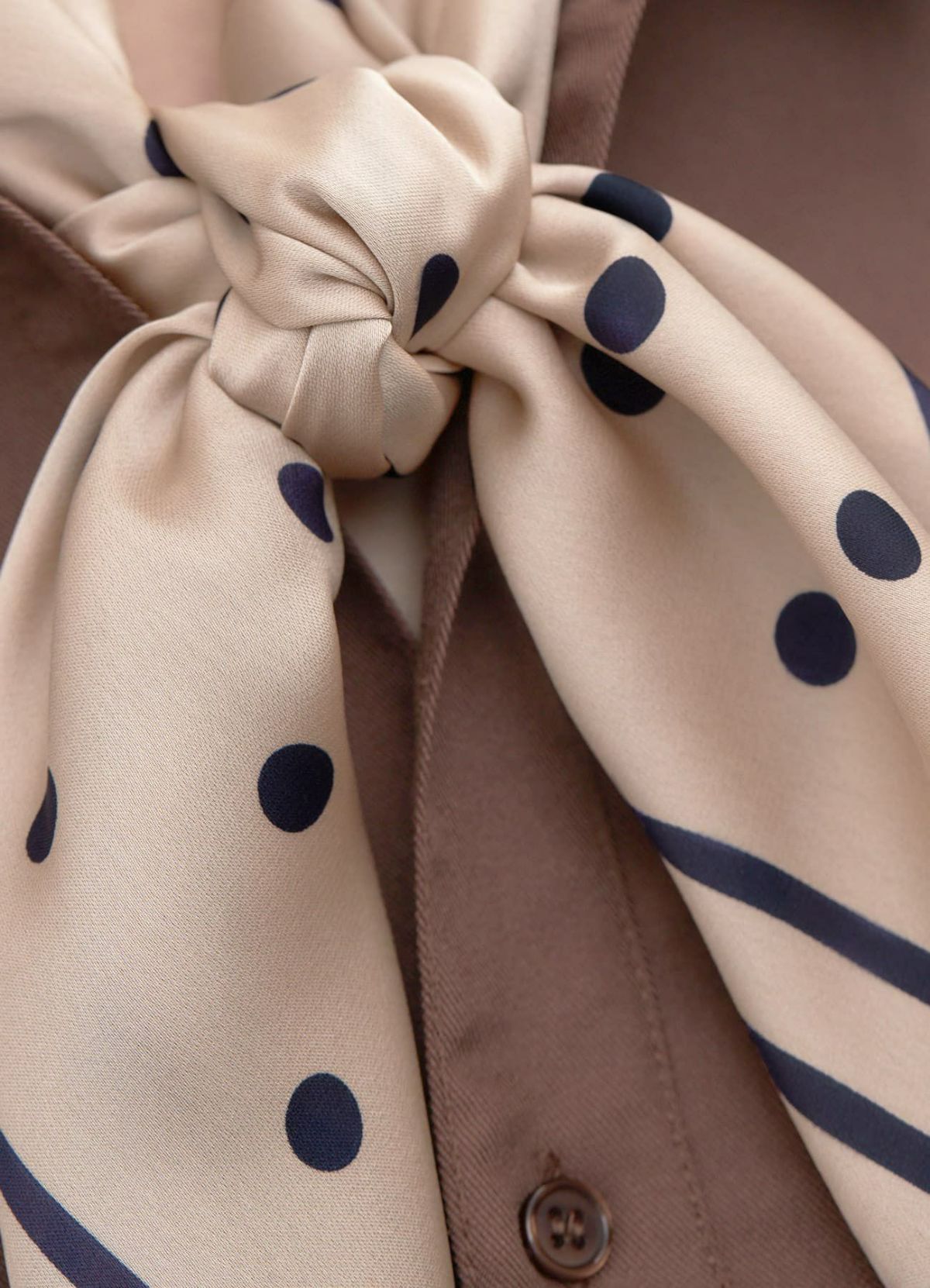 着用イメージ 173cm ベージュ