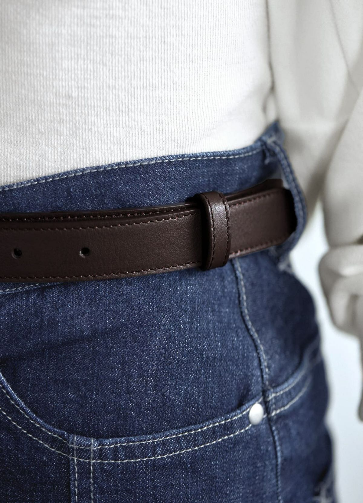 着用イメージ 166cm ダークブラウン