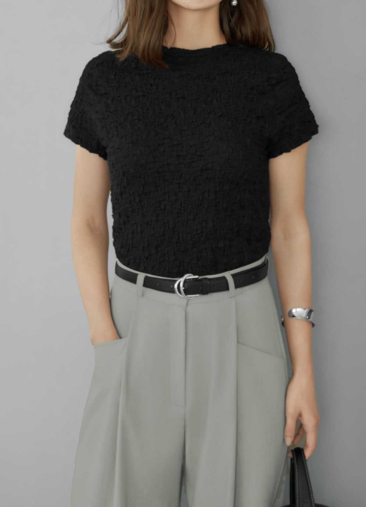 着用イメージ 165cm ブラック