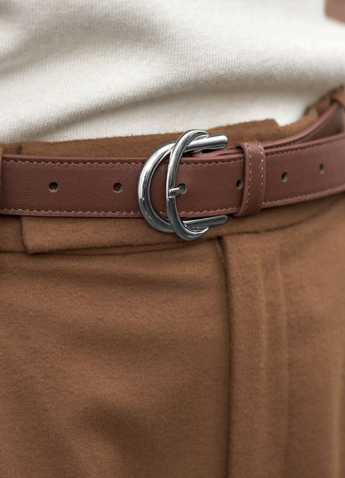 着用イメージ 173cm ブラウン