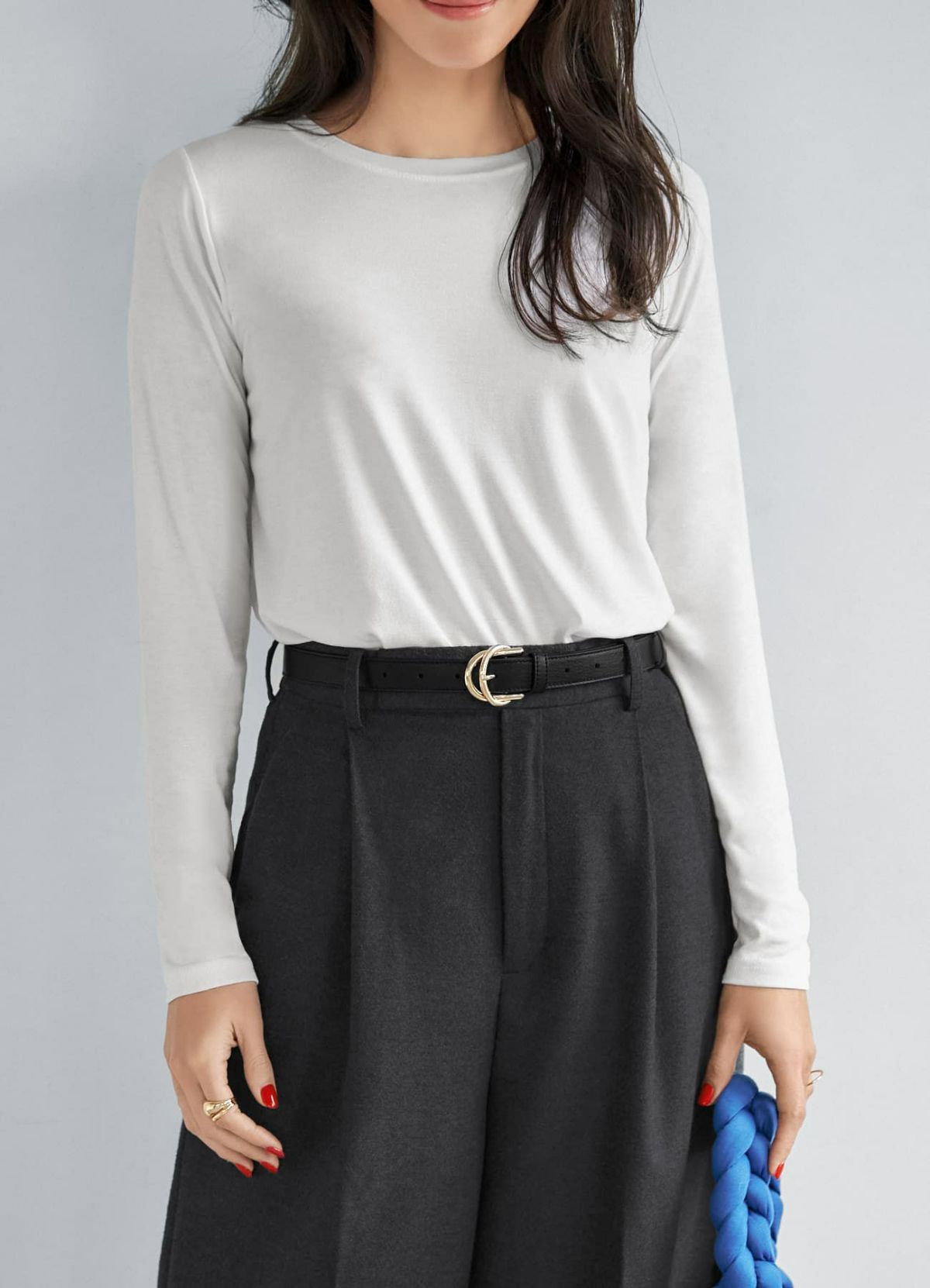 20mmダブルリングレザーベルト／GD金具