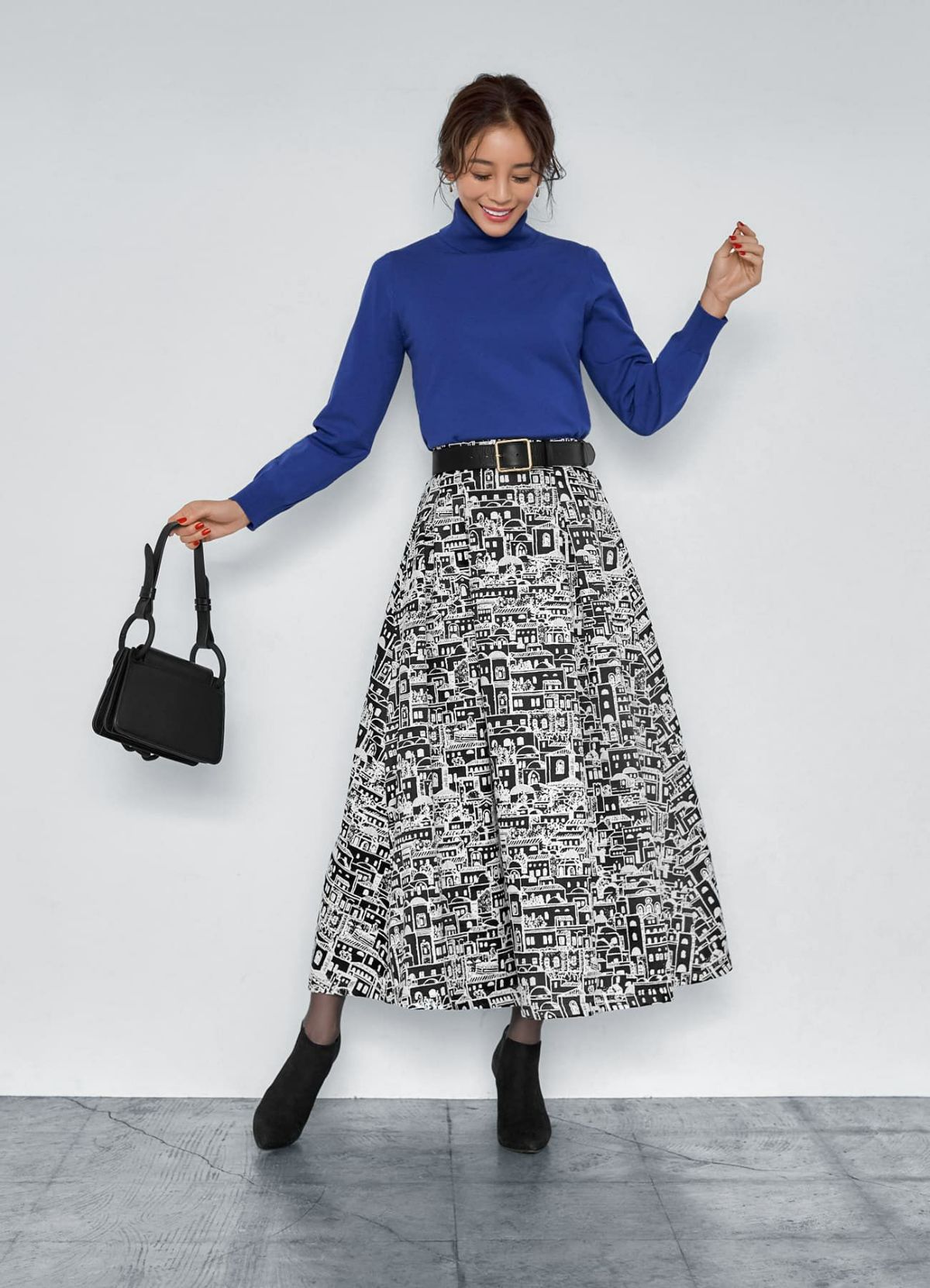 着用イメージ 166cm ブラック