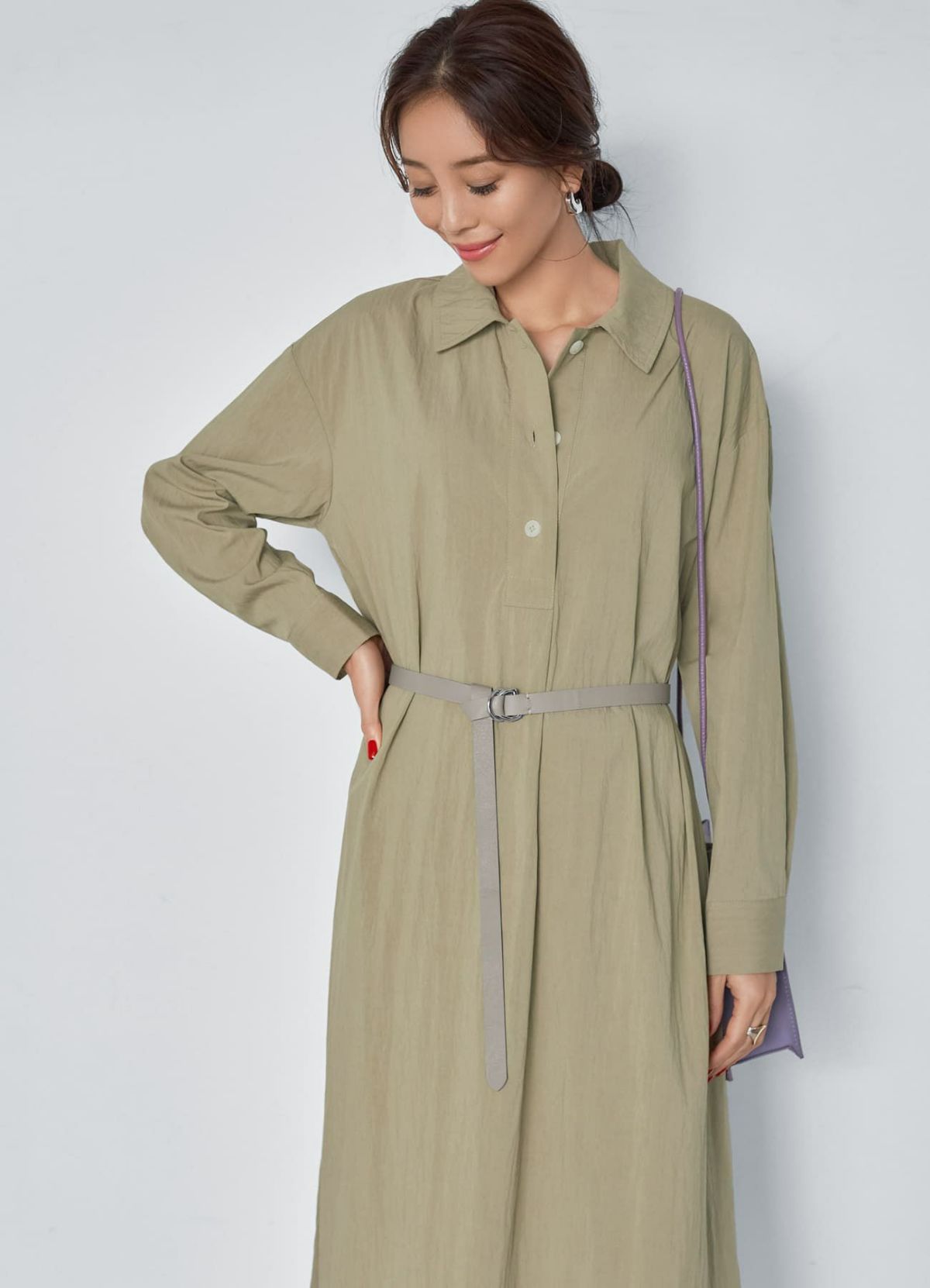 結ぶロングレザーベルト20mm／SV金具