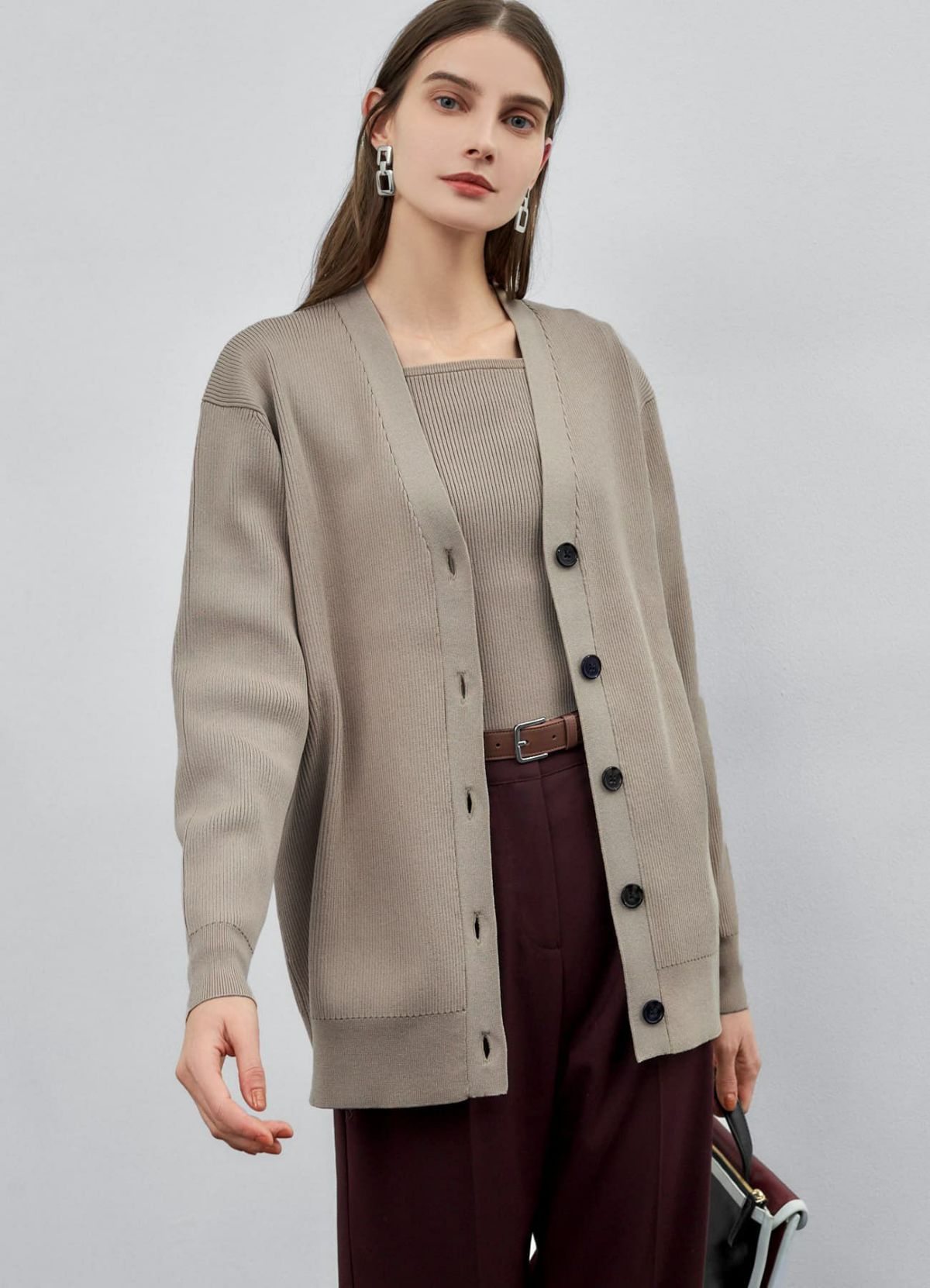 着用イメージ 173cm ブラウン