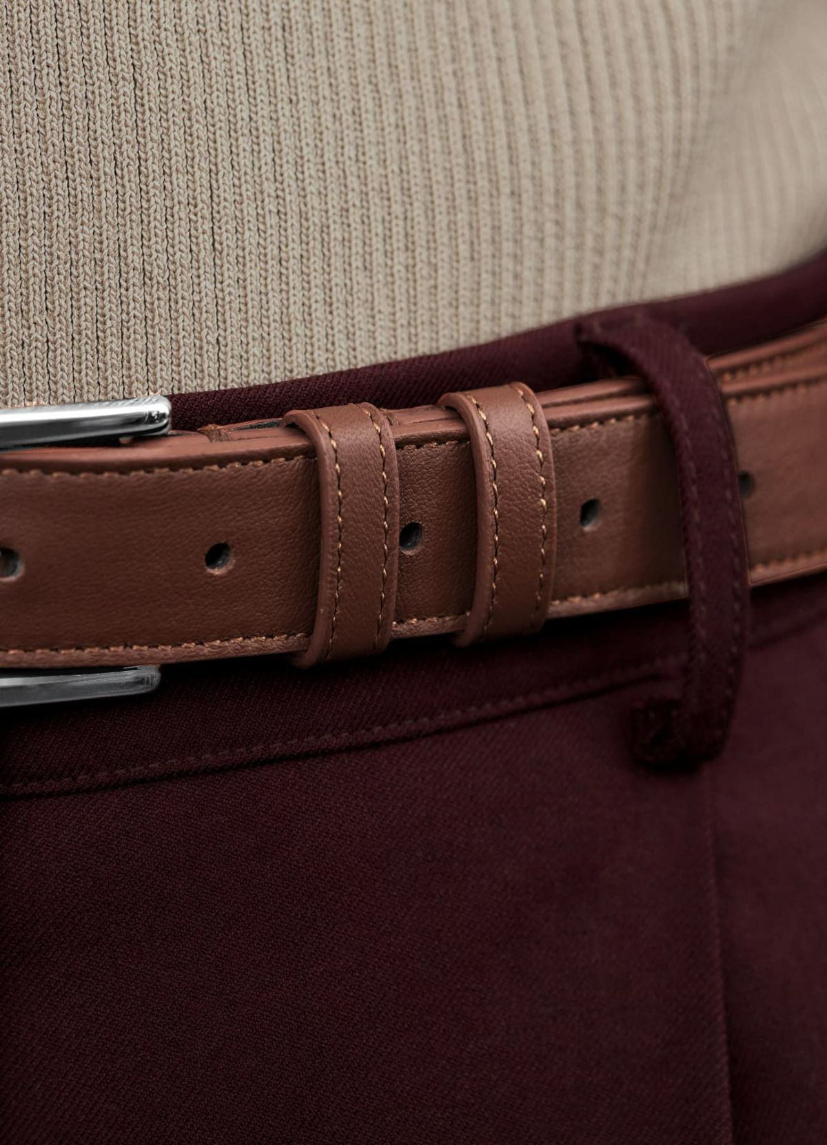 着用イメージ 173cm ブラウン