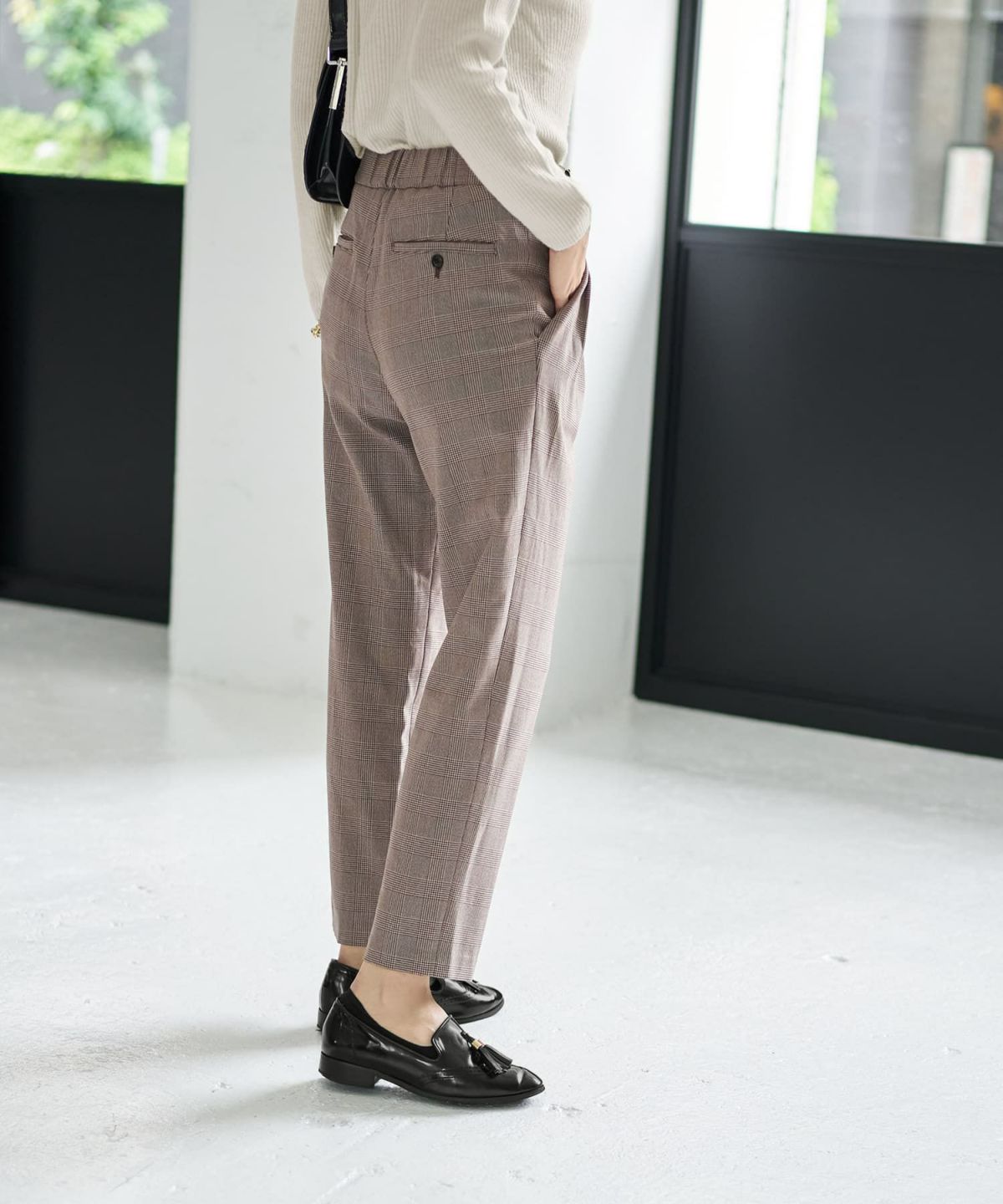 着用イメージ 166cm ブラウンミックス Sサイズ