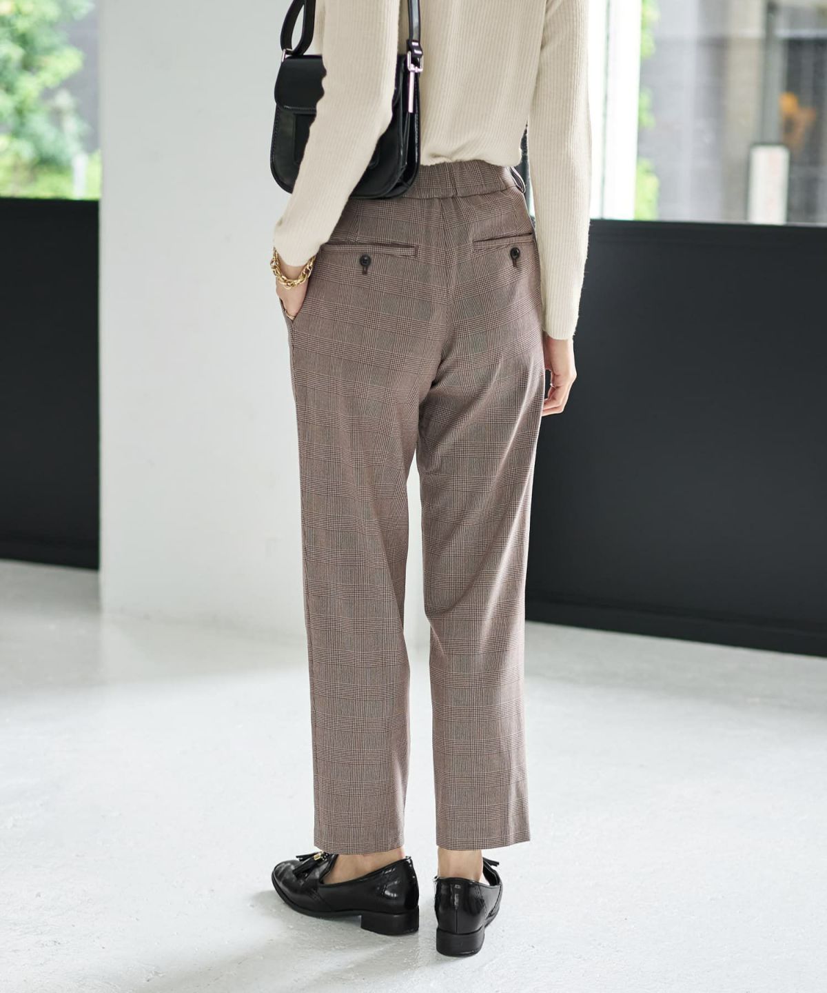 着用イメージ 166cm ブラウンミックス Sサイズ