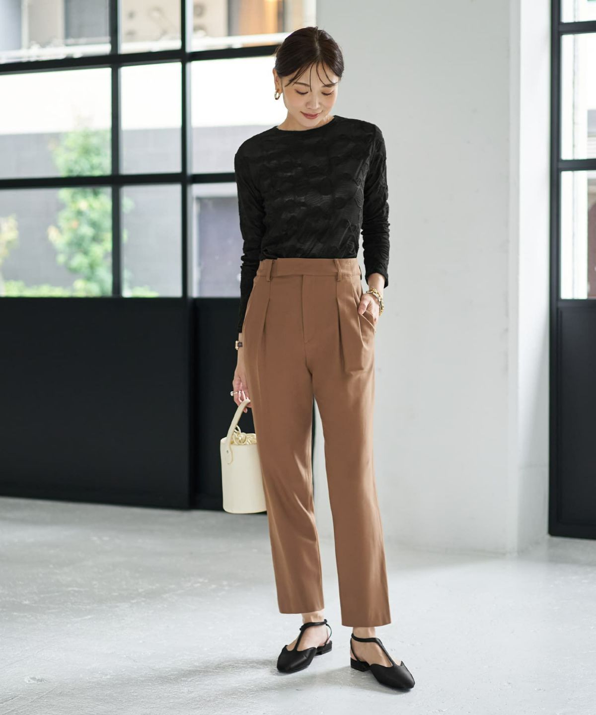 着用イメージ 166cm キャメル Sサイズ