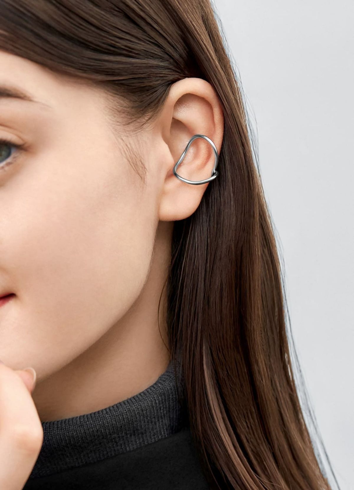 着用イメージ 173cm シルバー