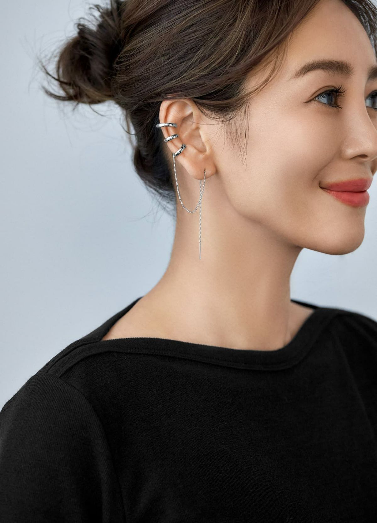 着用イメージ 166cm シルバー