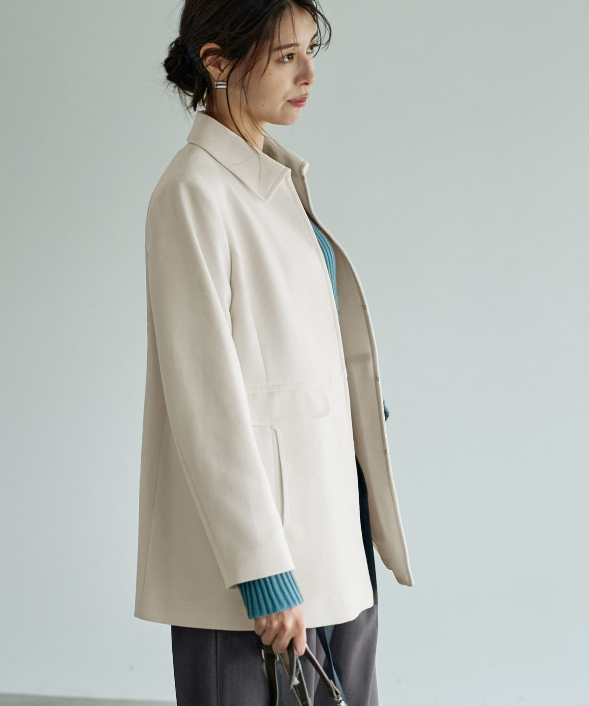 着用イメージ 168㎝　アイボリー