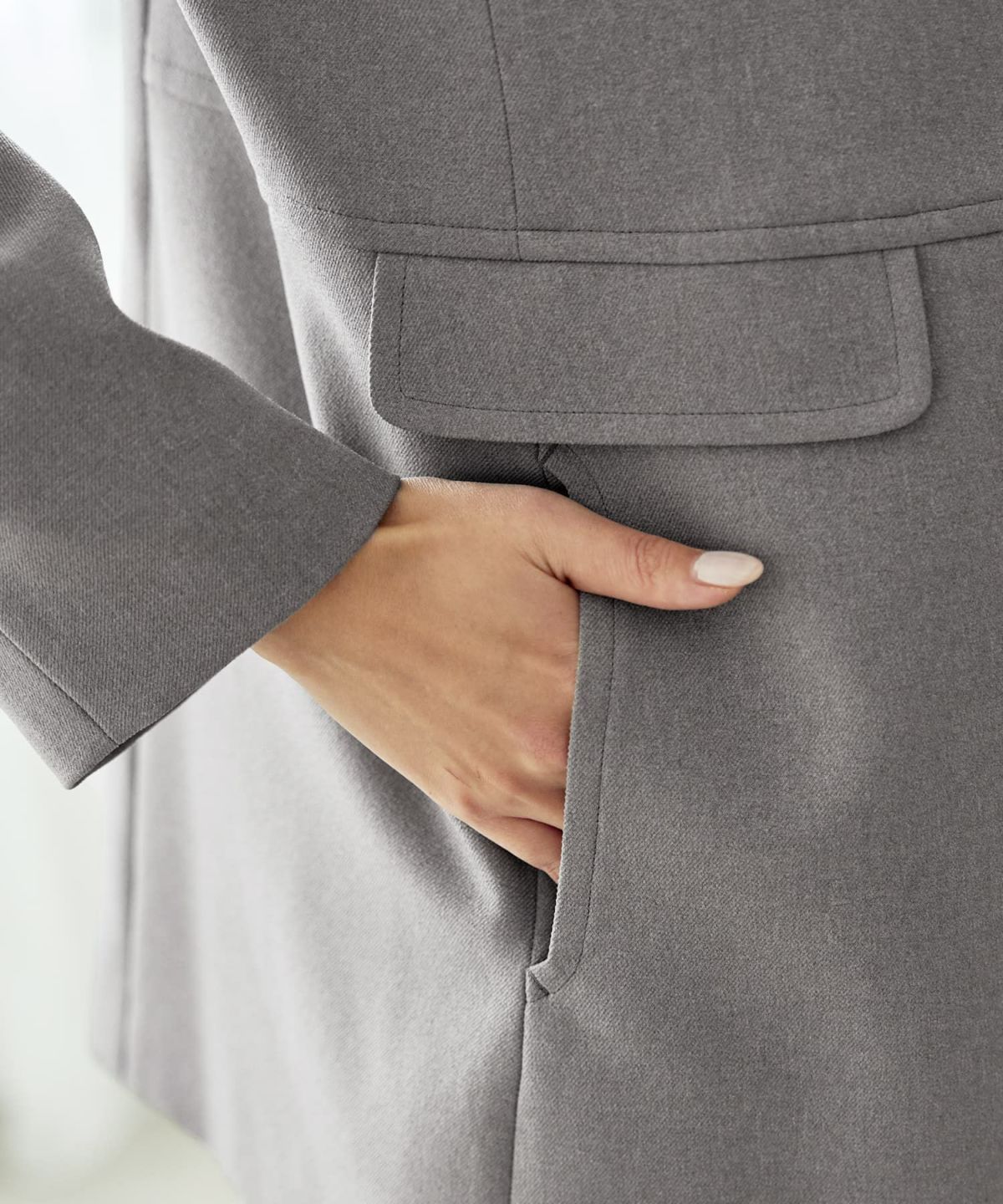 着用イメージ 168cm グレー