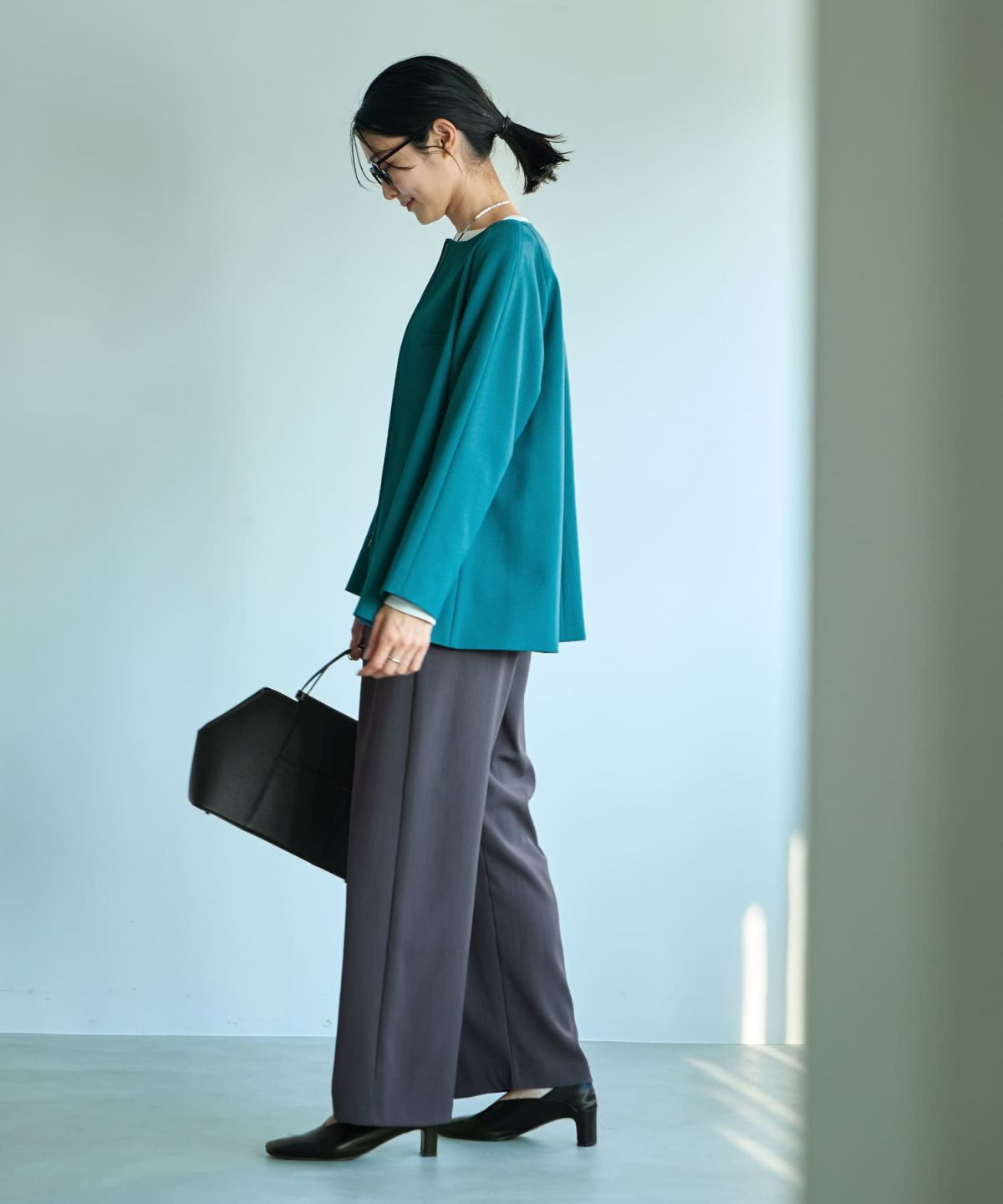 着用イメージ 164cm グリーン