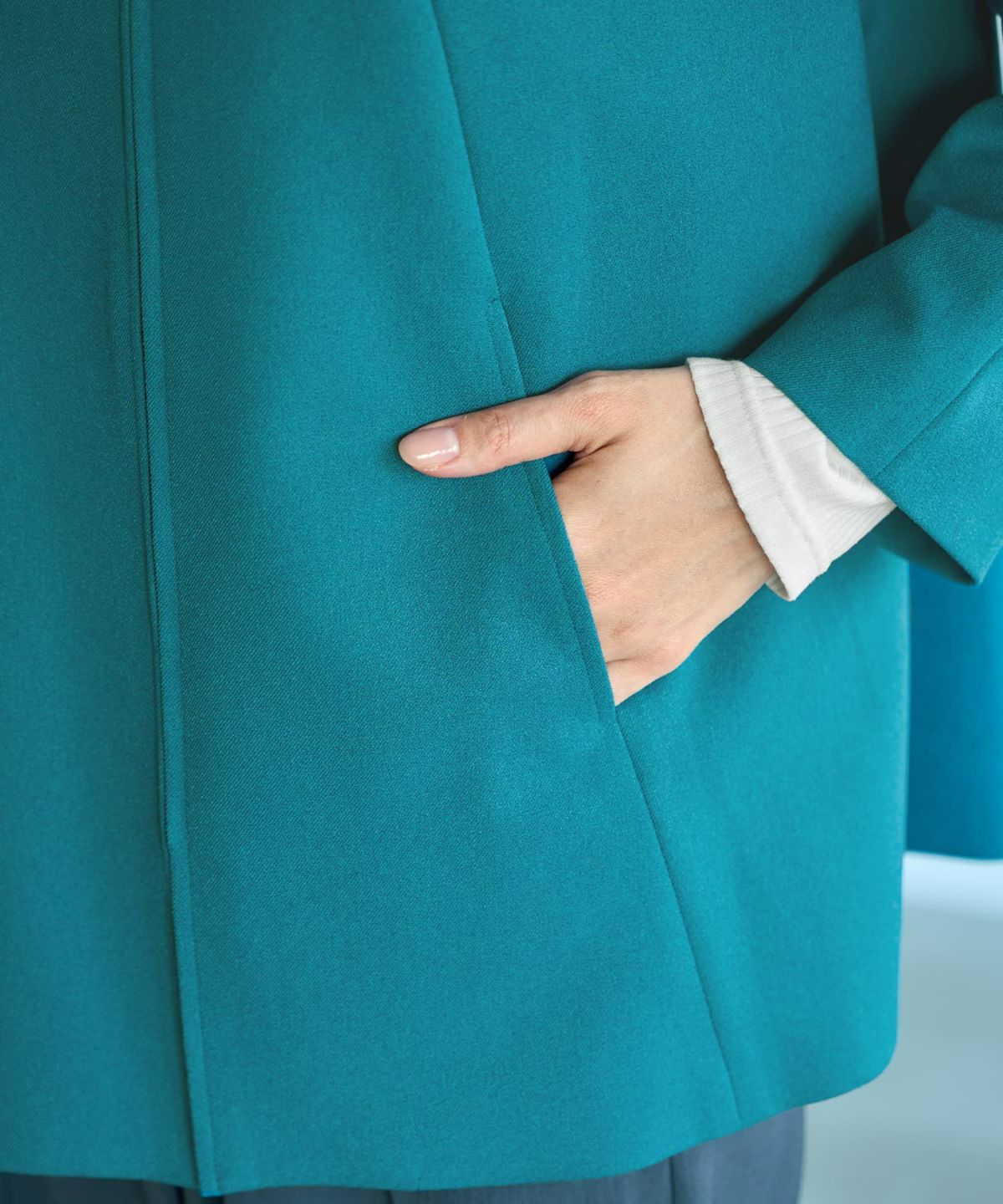 着用イメージ 164cm グリーン