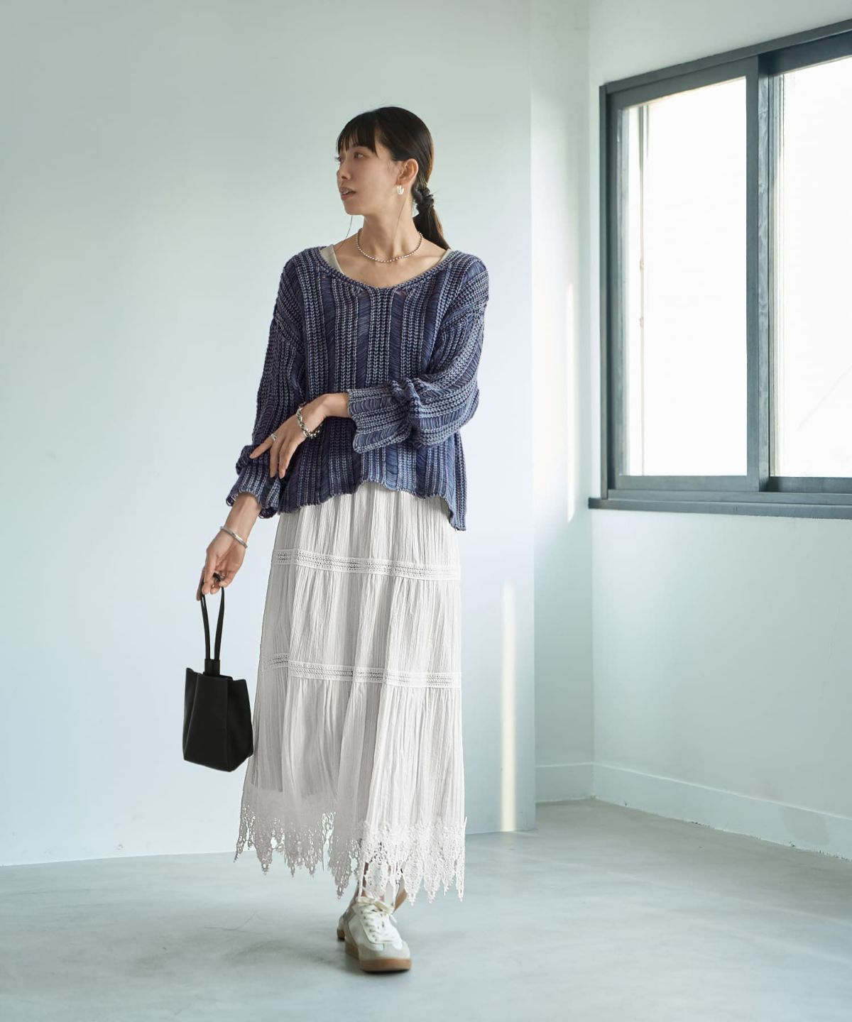 着用イメージ 165cm 02サイズ　ホワイト